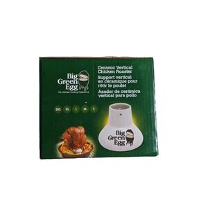 New/Sealed Big Green Egg Ceramic Vertical Chicken Roaster 119766
